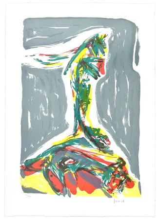 Lithographie Jorn - Jubilation Larmoyennageuse