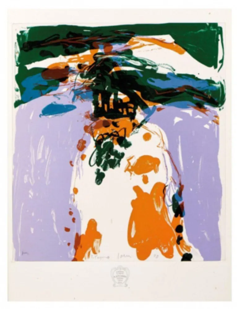 Lithographie Jorn - Lithographie couleur