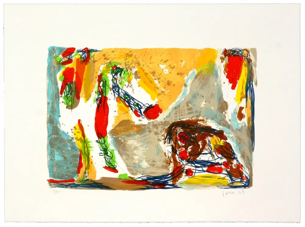 Lithographie Jorn - Trop tôt