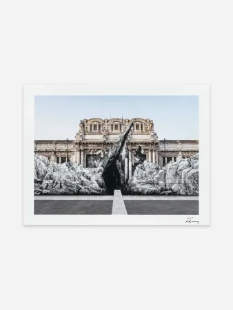 Lithographie Jr - La Nascita, Milano Centrale, Italie