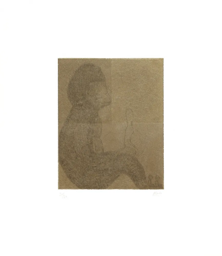 Gravure Kaga - Four sleepers with gorilla