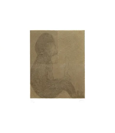 Gravure Kaga - Four sleepers with gorilla