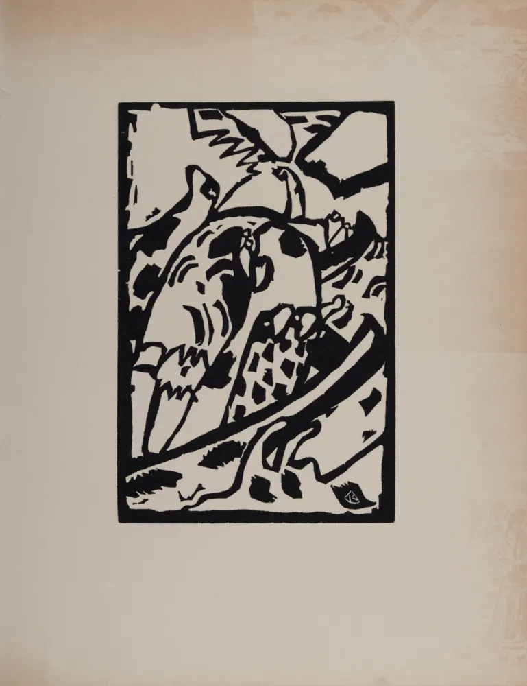Gravure Sur Bois Kandinsky (After) - Improvisation 7, Klänge, 1974