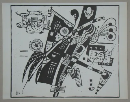 Gravure Sur Bois Kandinsky - Composition from 1935