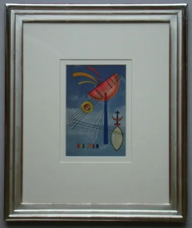 Lithographie Kandinsky - Geneigter Halbkreis