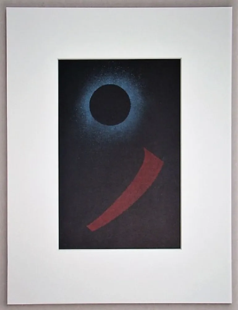 Lithographie Kandinsky - Schwarze Sonne, 1940