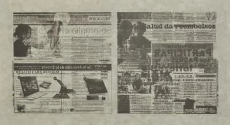 Lithographie Kassay - Untitled 8/8 (La Opinión)