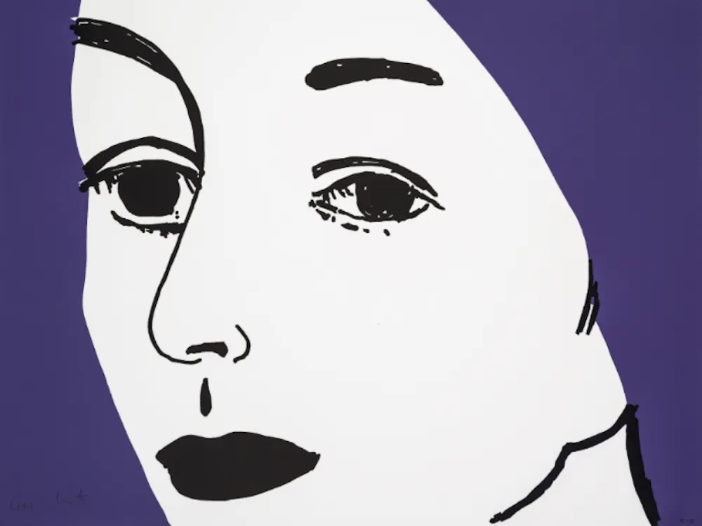 Gravure Sur Bois Katz - Ada (Black & Purple)