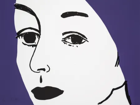 Gravure Sur Bois Katz - Ada (Black & Purple)