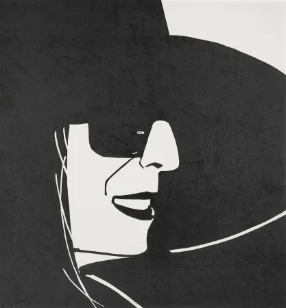 Sérigraphie Katz - Ada with Black Hat