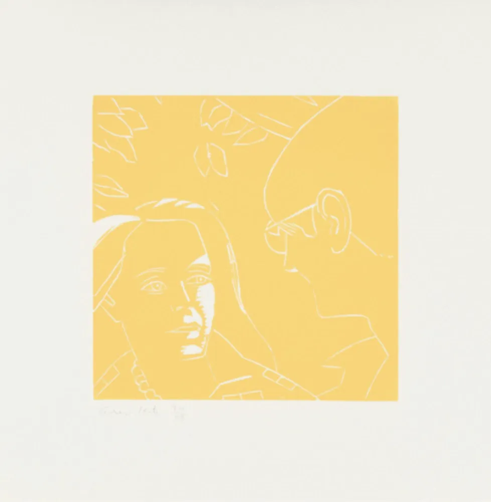 Gravure Sur Bois Katz - Anda and Dino (from A Tremor in the Morning)