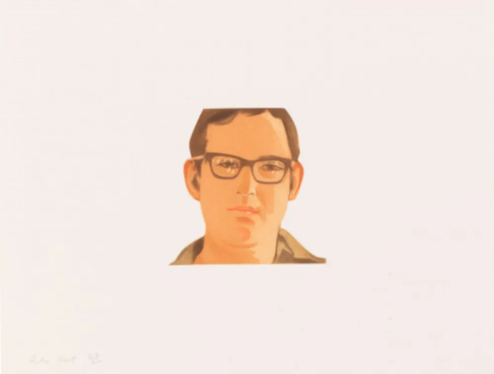 Aquatinte Katz - Face of the Poet 5