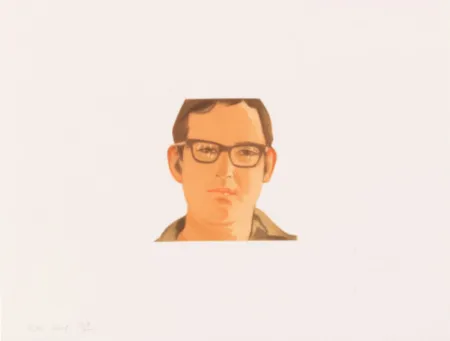 Aquatinte Katz - Face of the Poet 5