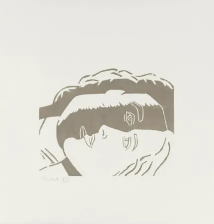 Gravure Sur Bois Katz - Peter and Linda (from A Tremor in the Morning)