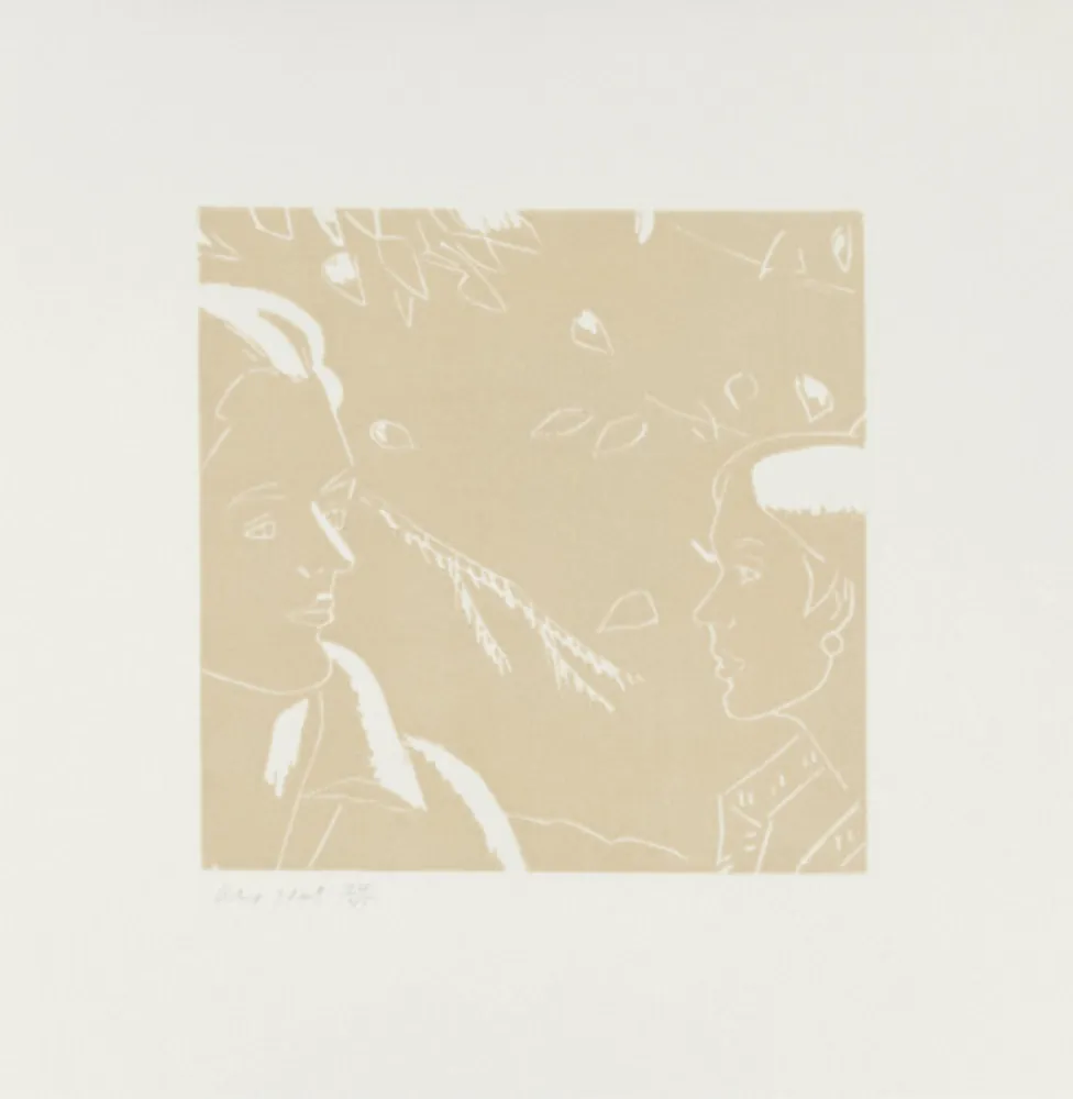 Gravure Sur Bois Katz - Rackstraw and Peggy (from a Tremor in the Morning)