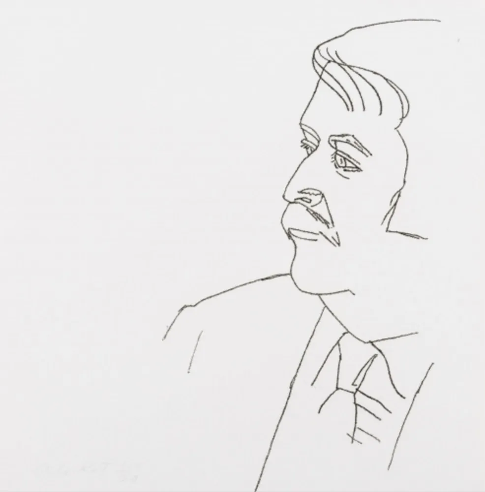 Gravure Katz - Seated Man