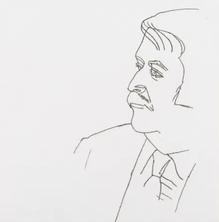 Gravure Katz - Seated Man