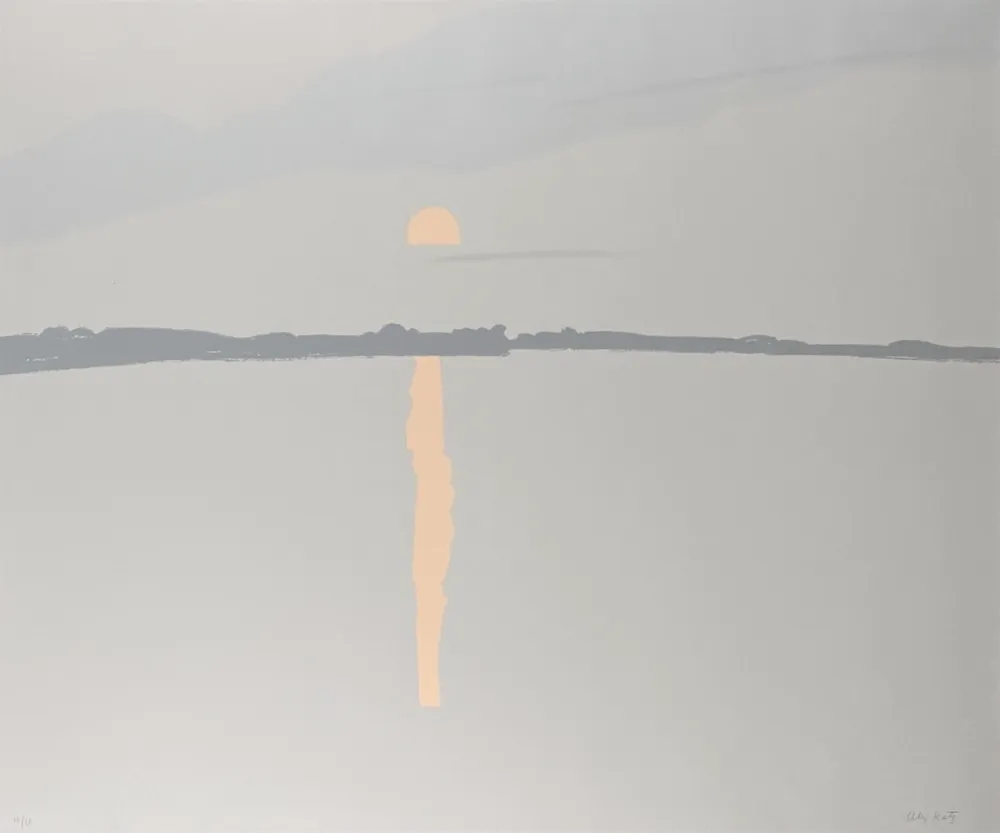 Sérigraphie Katz - Sunset, Lake Wesserunsett I