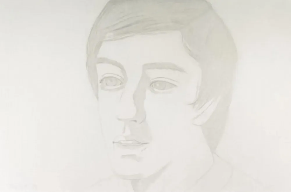 Eau-Forte Et Aquatinte Katz - Vincent with Open Mouth