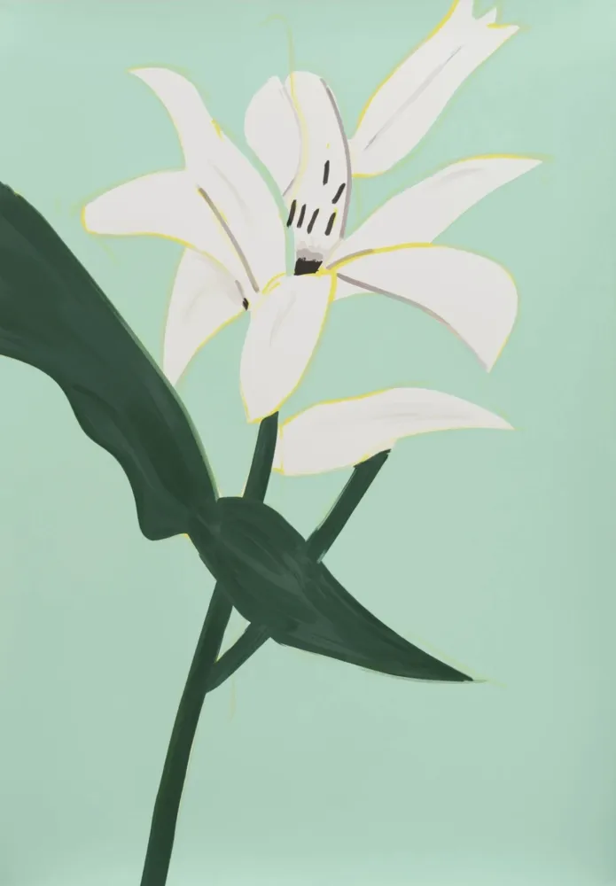 Sérigraphie Katz - White Lilies 2