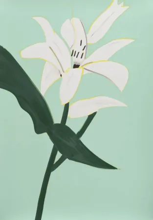 Sérigraphie Katz - White Lilies 2