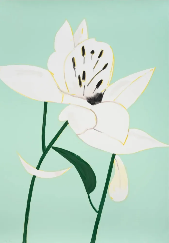 Sérigraphie Katz - White Lilies 4