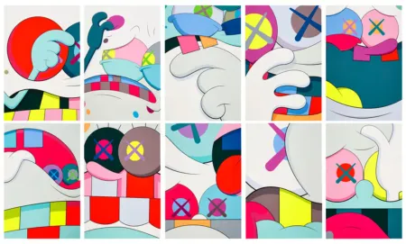 Sérigraphie Kaws - Blame Game