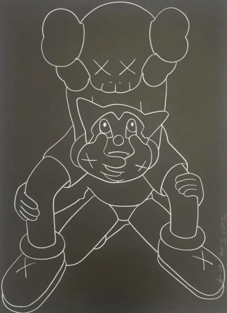 Sérigraphie Kaws - Companion vs Astroboy
