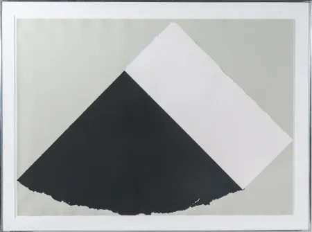 Sérigraphie Kelly - Dark Gray and White