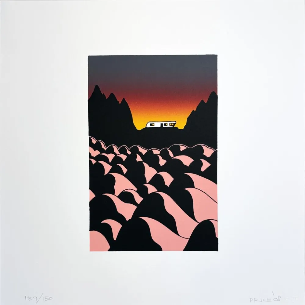 Lithographie Ken - Living with Rocks from the Artists for Obama Portfolio