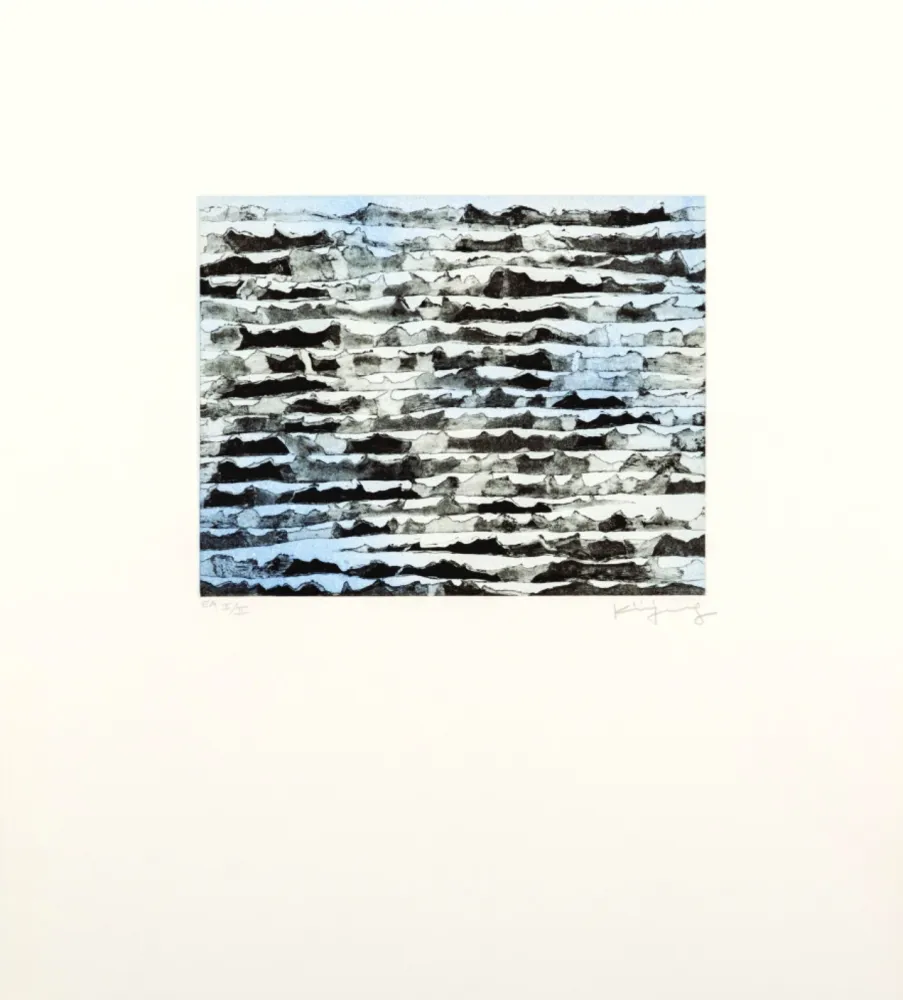 Eau-Forte Kim - Nuit de la mer (bleu)