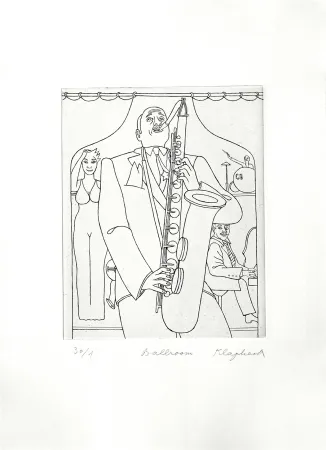 Gravure Klapheck - Ballroom