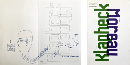Livre Illustré Klapheck - KLAPHECK/MOREAU. Catalogue et beau dessin original de Klapheck (2008)