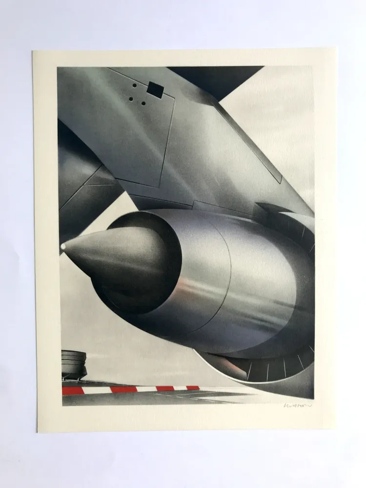Lithographie Klasen - Aérodrome (L'Air II)