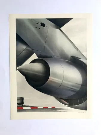Lithographie Klasen - Aérodrome (L'Air II)
