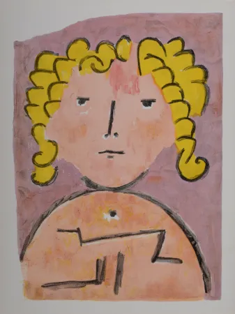 Lithographie Klee - Portrait, 1939