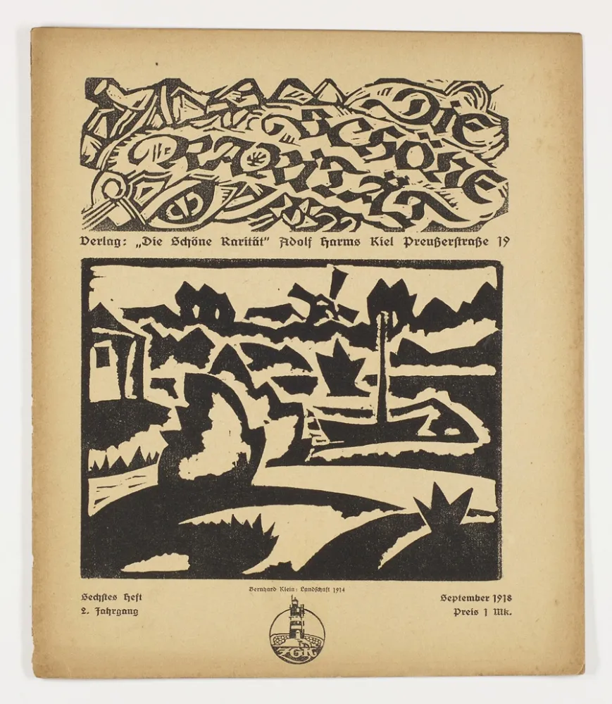 Gravure Sur Bois Klein - Landschaft (Die schöne Rarität)