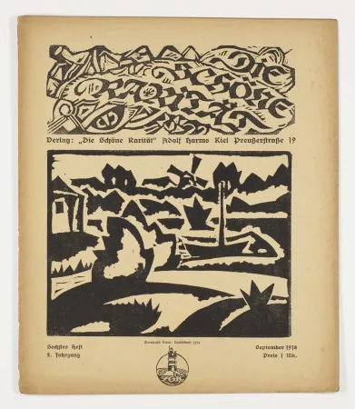 Gravure Sur Bois Klein - Landschaft (Die schöne Rarität)