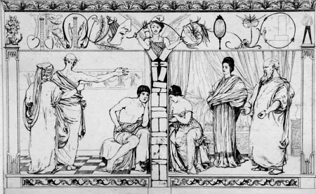 Eau-Forte Et Aquatinte Klinger - Piramo e Tisbe I(foglio 2a)