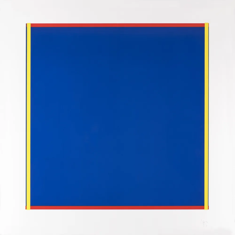 Sérigraphie Knoebel - Rot, Gelb, Weiss, Blau 02