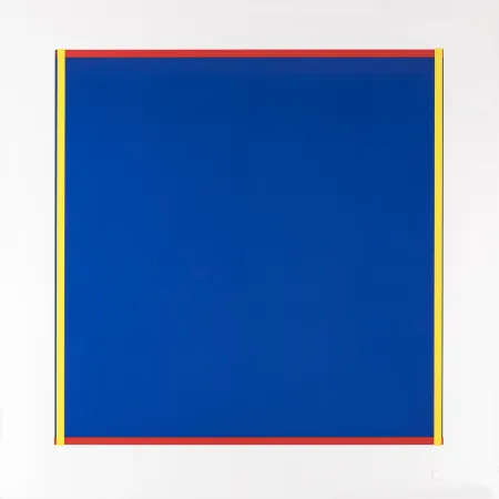 Sérigraphie Knoebel - Rot, Gelb, Weiss, Blau 02