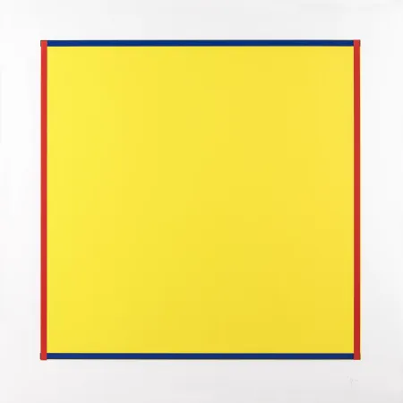 Sérigraphie Knoebel - Rot, Gelb, Weiss, Blau 06