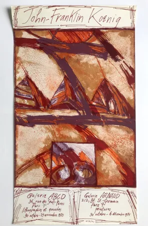 Affiche Koenig - Galeries ABCD et Arnaud