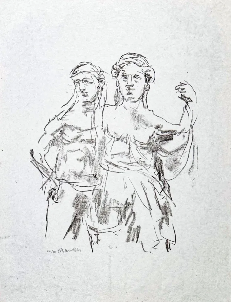 Lithographie Kokoschka - Oskar Kokoschka (1886–1980) – Lithograph on paper – 1963