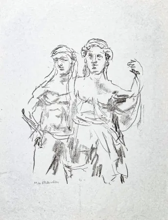Lithographie Kokoschka - Oskar Kokoschka (1886–1980) – Lithograph on paper – 1963