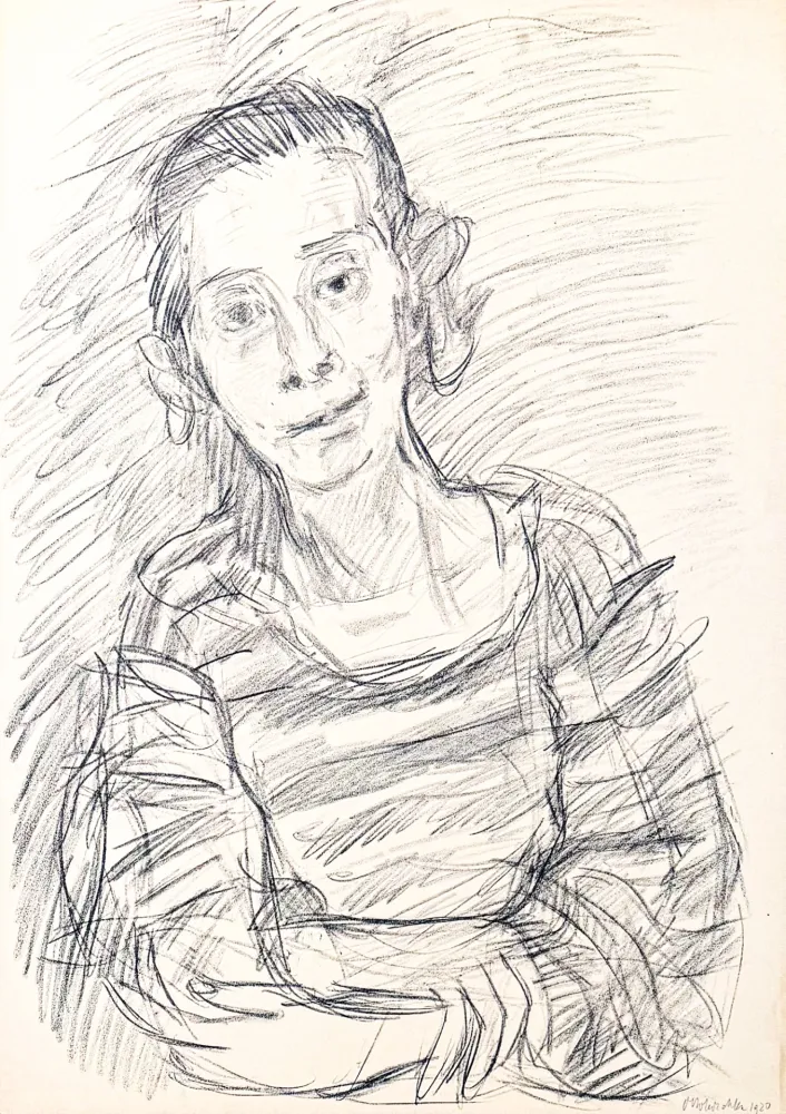Lithographie Kokoschka - Oskar Kokoschka (1886–1980) - Madeleine - Lithograph on paper - 1920