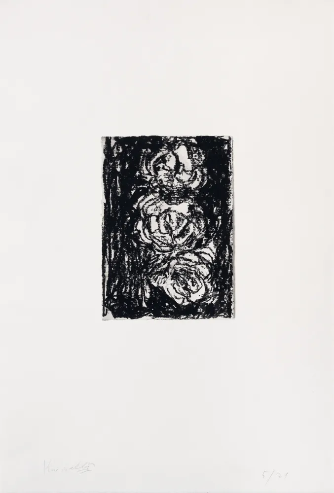 Gravure Kounellis - Trois roses