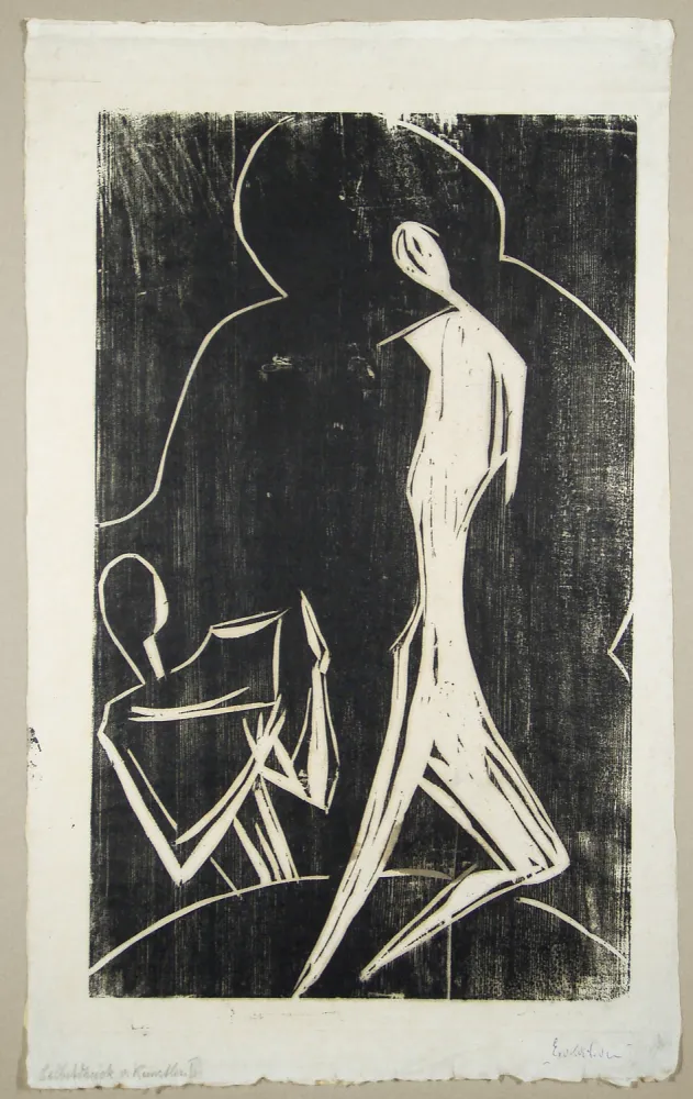 Gravure Sur Bois Krantz -  Evokation (Evocation)