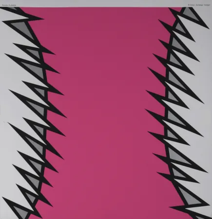 Sérigraphie Krushenick - Composition, 1972 