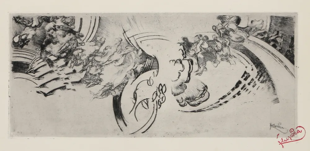 Gravure Kupka - Abstract Composition